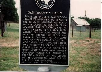 Sam Woody's Cabin Marker image. Click for full size.