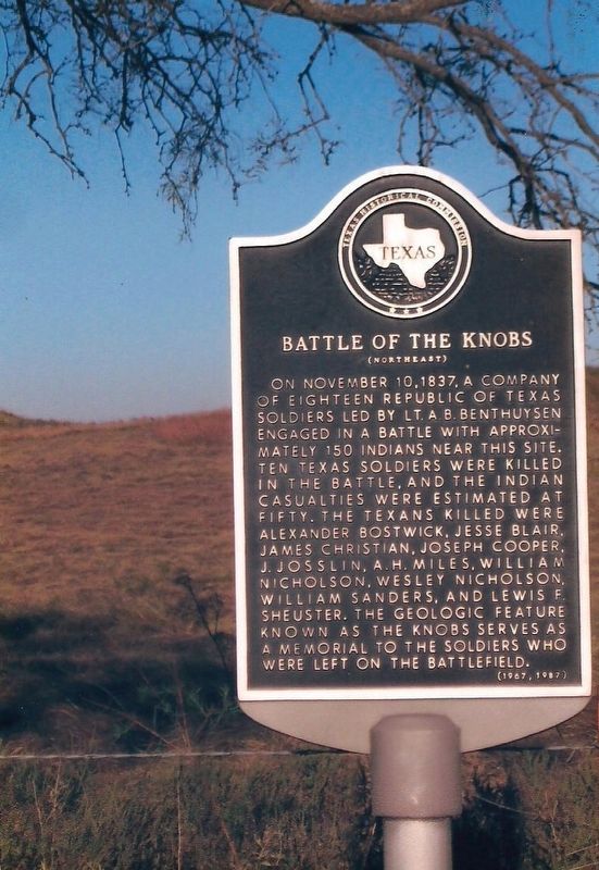 Battle of the Knobs Marker image. Click for full size.