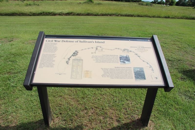 Civil War Defense of Sullivan's Island Marker image. Click for full size.