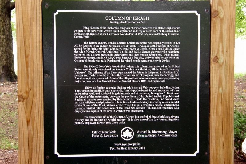 Column of Jerash Marker image. Click for full size.