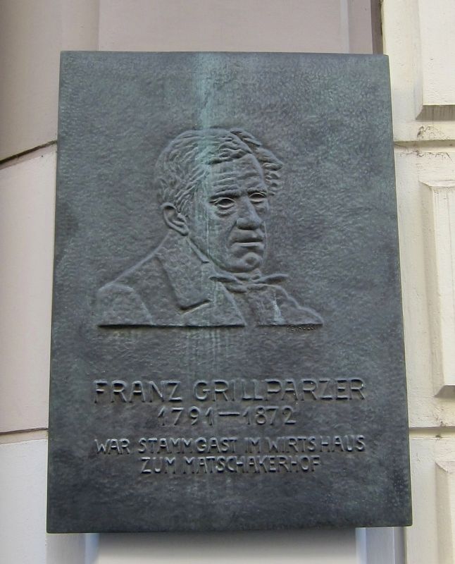 Franz Grillparzer Marker image. Click for full size.