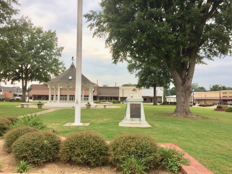 Ashley County War Monument inside Hamburg City Park.. Click for full size. Ashley County War Monument inside Hamburg City Park. image. Click for full size.