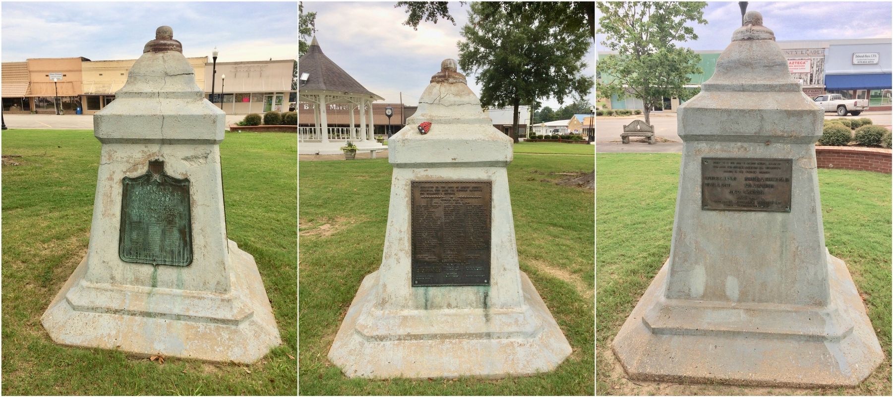 Ashley County War Memorials. Click for full size. Ashley County War Memorials image. Click for full size.