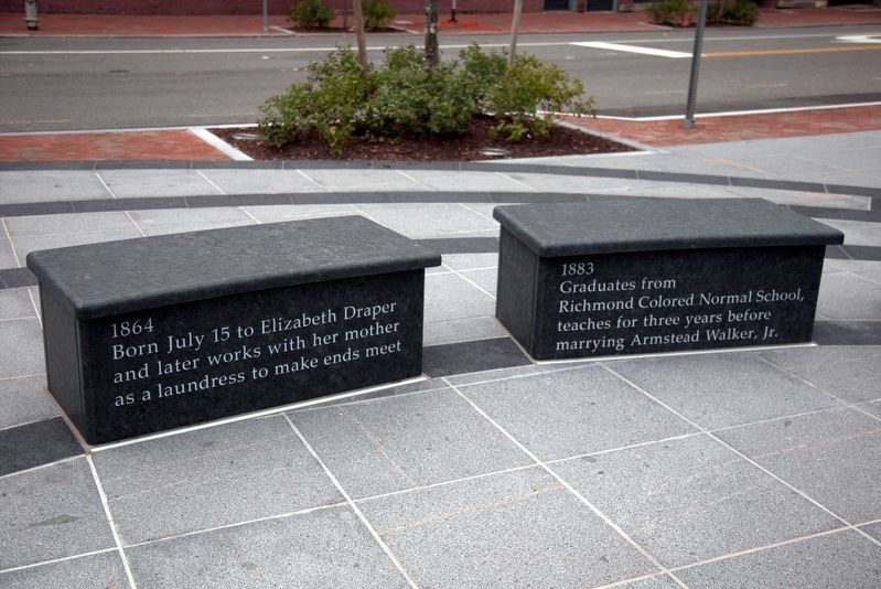 Maggie Lena Walker Memorial Benches image. Click for full size.