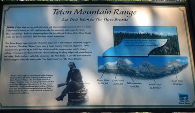 Teton Mountain Range Marker image. Click for full size.