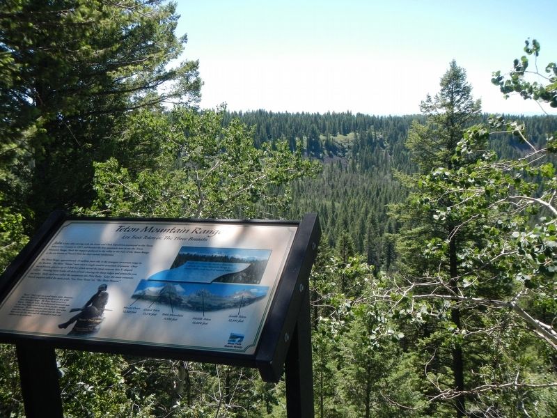 Teton Mountain Range Marker. Click for full size. Teton Mountain Range Marker image. Click for full size.