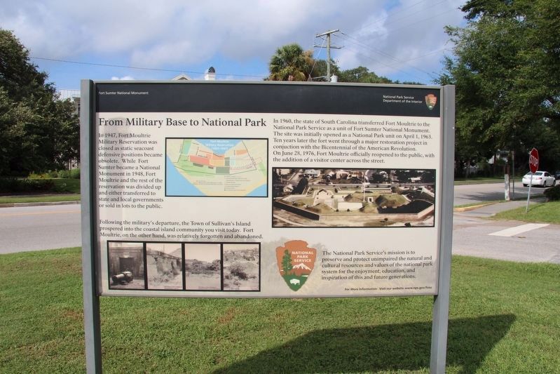 From Military Base to National Park Marker image. Click for full size.