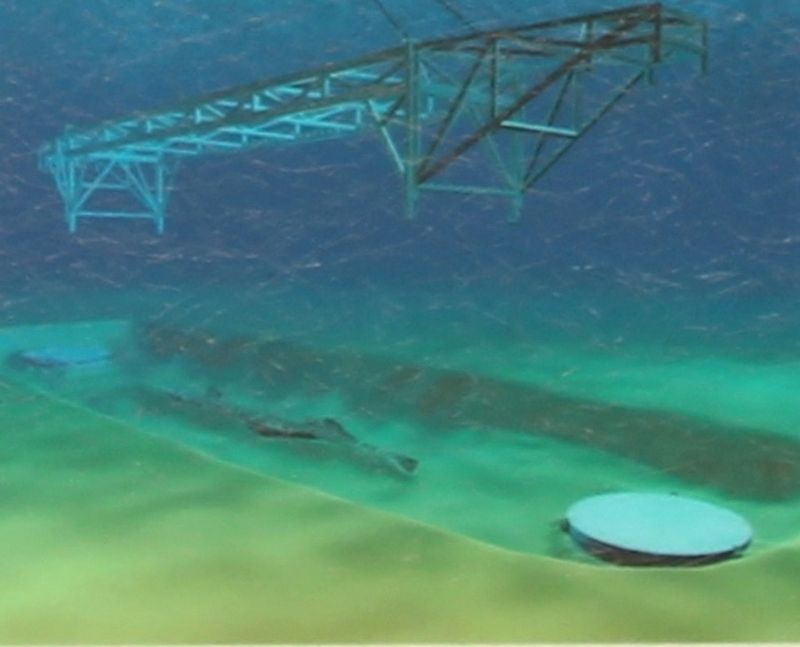 The <i>Hunley</i> Recovery Project Marker image. Click for full size.