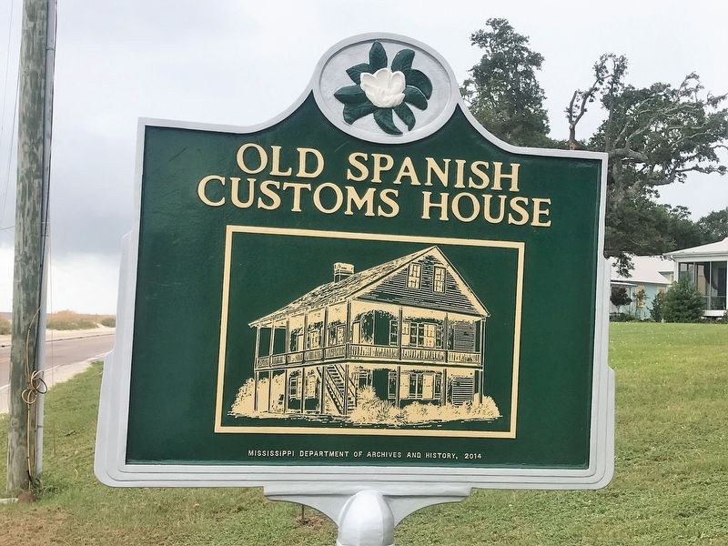 Old Spanish Customs House Marker. Click for full size. Old Spanish Customs House Marker image. Click for full size.