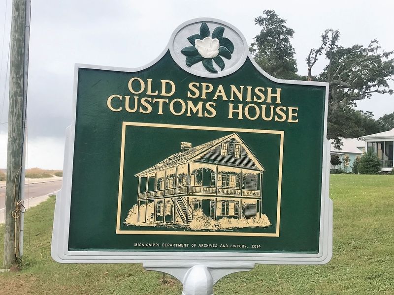 Old Spanish Customs House Marker image. Click for full size.