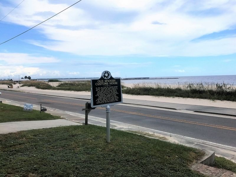 Old Spanish Customs House Marker. Click for full size. Old Spanish Customs House Marker image. Click for full size.