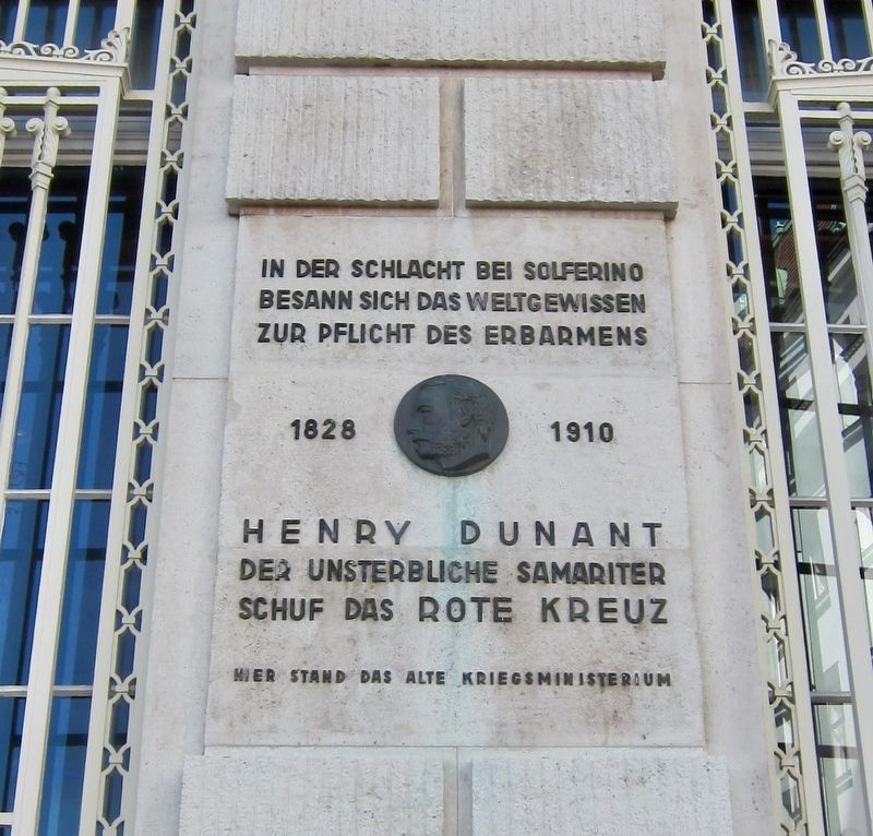 Henry Dunant and the Red Cross Marker image. Click for full size.