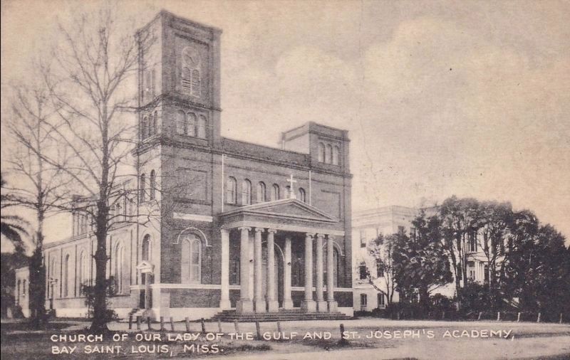 <i>Church of Our Lady of the Gulf and St. Joseph's Academy, Bay St. Louis, Miss.</i> image. Click for full size.