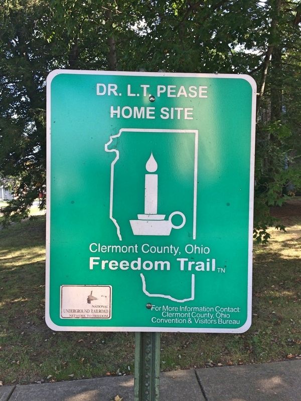 Dr. L.T. Pease Home Site Marker. Click for full size. Dr. L.T. Pease Home Site Marker image. Click for full size.