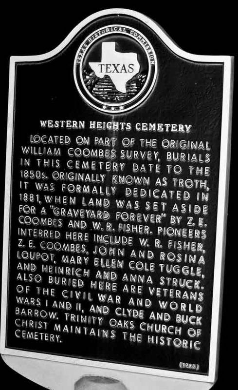 Western Heights Cemetery Marker image. Click for full size.