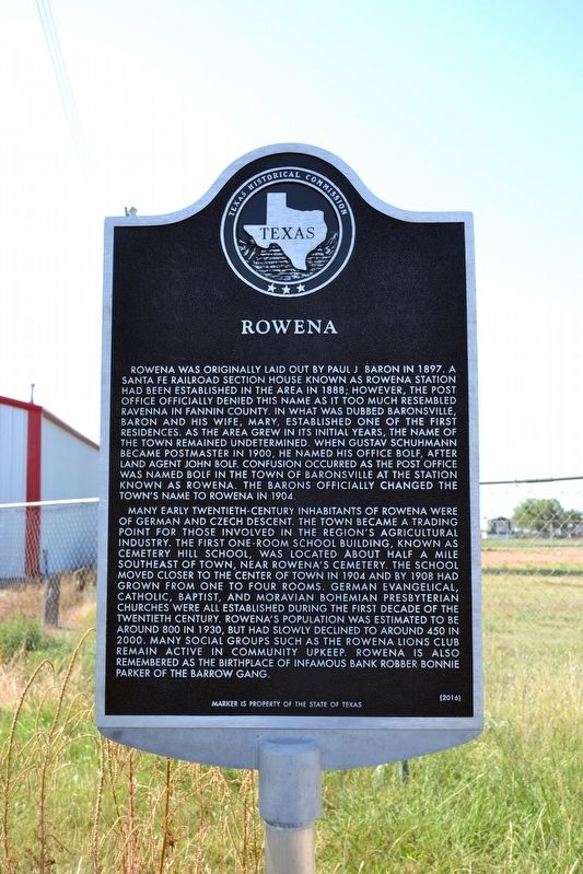 Rowena Marker image. Click for full size.