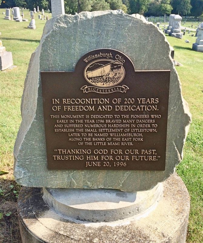In Recognition of 200 Years of Freedom and Dedication Marker image. Click for full size.