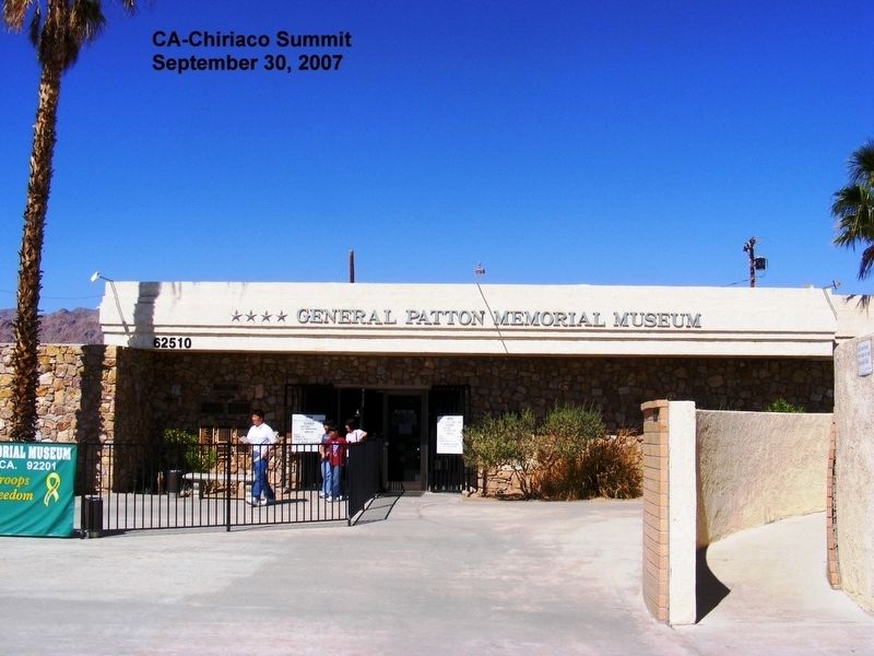 General Patton Memorial Museum. Click for full size. General Patton Memorial Museum image. Click for full size.