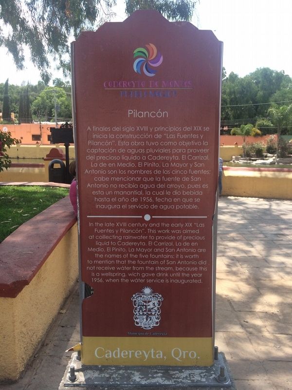 Cadereyta’s Water Reservoir Marker. Click for full size. Cadereyta’s Water Reservoir Marker image. Click for full size.