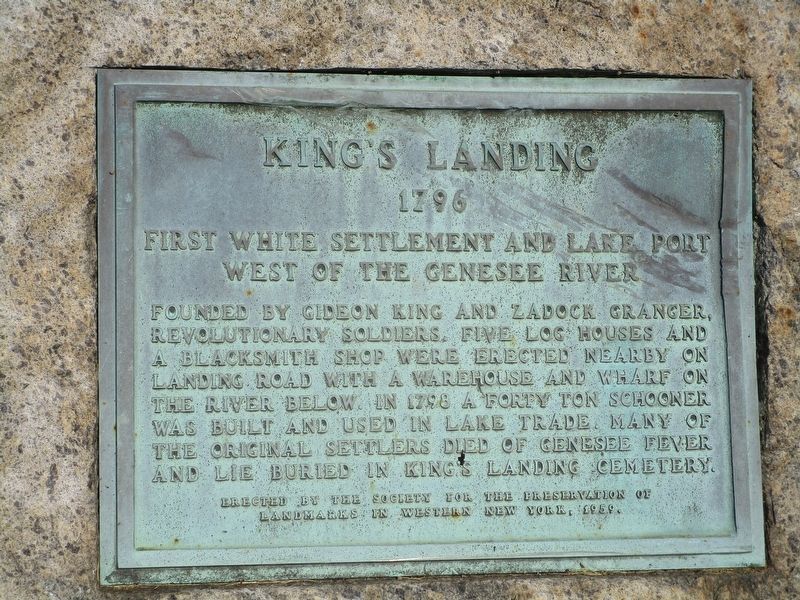 King's Landing 1796 Marker image. Click for full size.