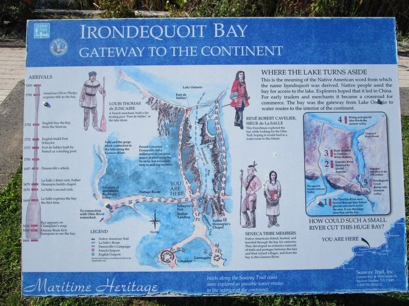 Irondequoit Bay Marker image. Click for full size.