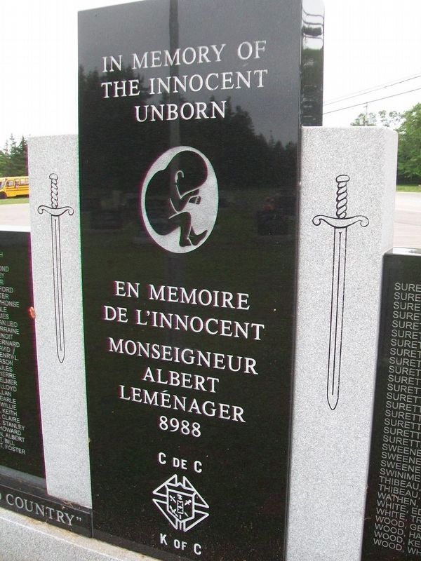Saint Anne Catholic Church Veterans Memorial (rear) image. Click for full size.