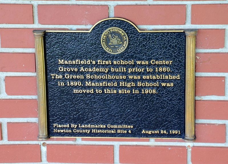 Mansfield's First School Marker image. Click for full size.