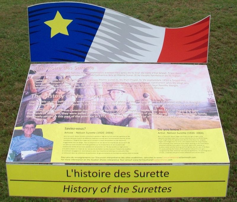 L'histoire des Surette / History of the Surettes Marker image. Click for full size.