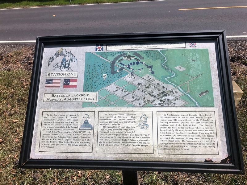 Battle of Jackson Marker. Click for full size. Battle of Jackson Marker image. Click for full size.