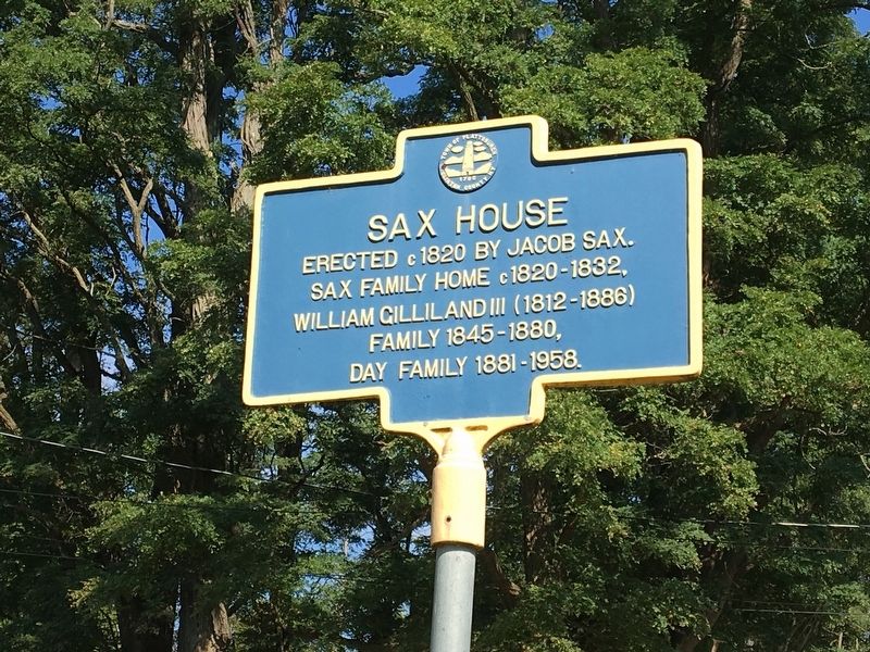 Sax House Marker. Click for full size. Sax House Marker image. Click for full size.