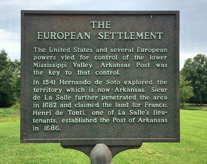 The European Settlement Marker image. Click for full size.