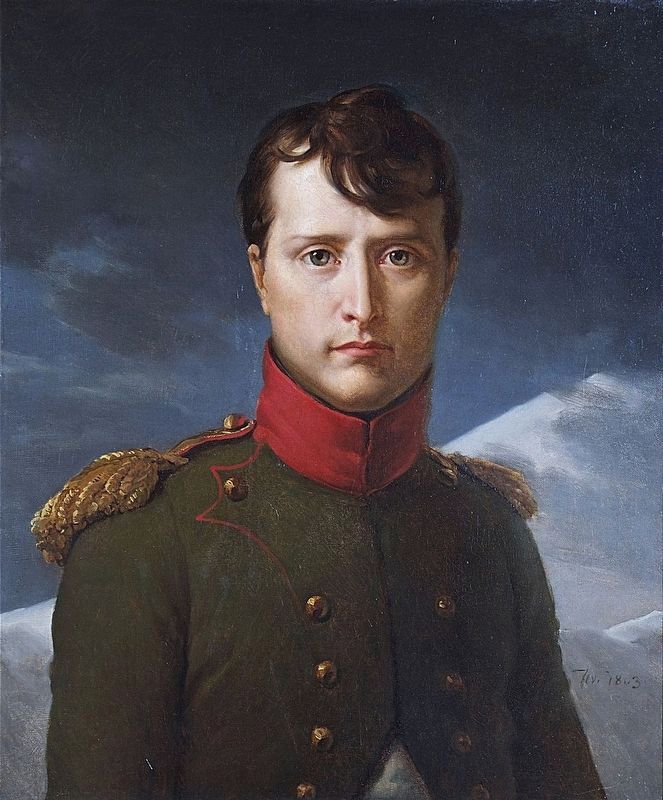 Napoleon Bonaparte I as First Consul, circa 1803. image. Click for full size.