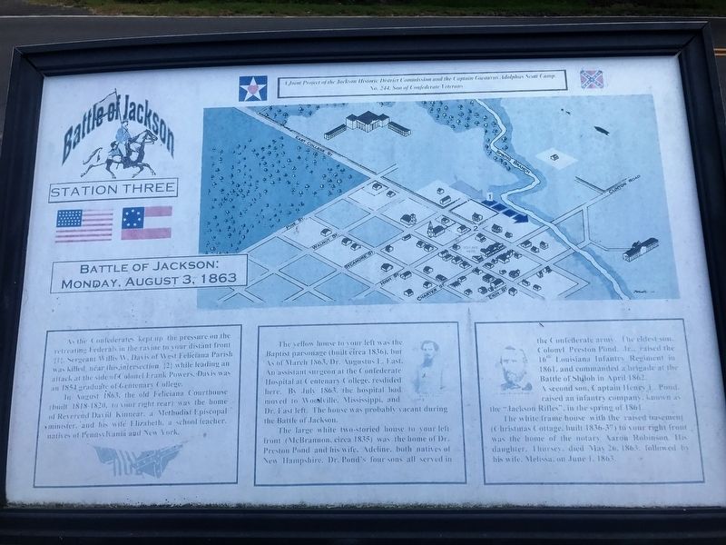 Battle of Jackson Marker image. Click for full size.