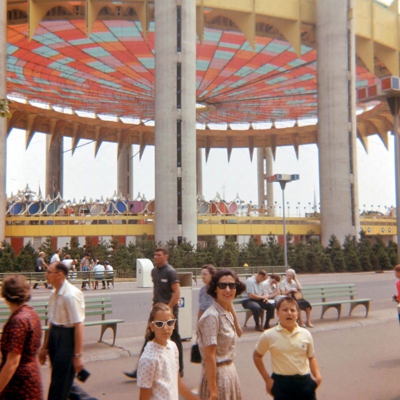 New York State Pavilion in 1965 image. Click for full size.