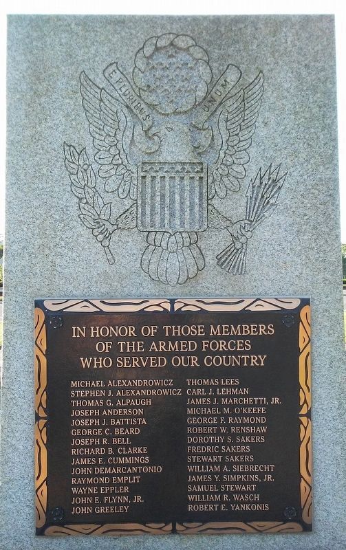 Tinicum Township Honor Roll of Veterans image. Click for full size.
