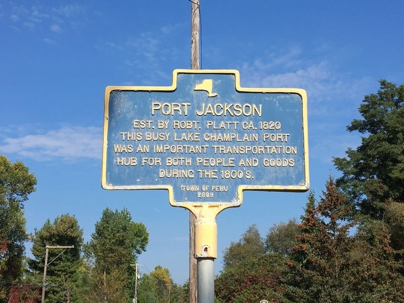 Port Jackson Marker. Click for full size. Port Jackson Marker image. Click for full size.