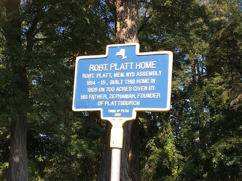 Robert Platt Home Marker. Click for full size. Robert Platt Home Marker image. Click for full size.