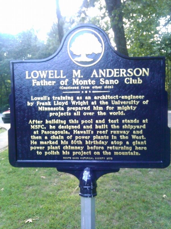 Lowell M. Anderson Marker image. Click for full size.