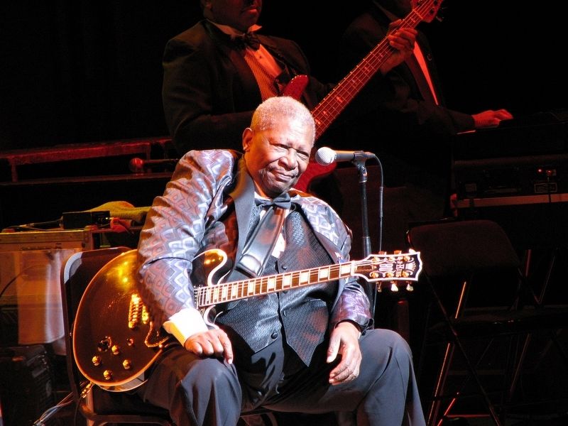 B. B. King at Roy Thomson Hall, Toronto, in May 2007. image. Click for full size.