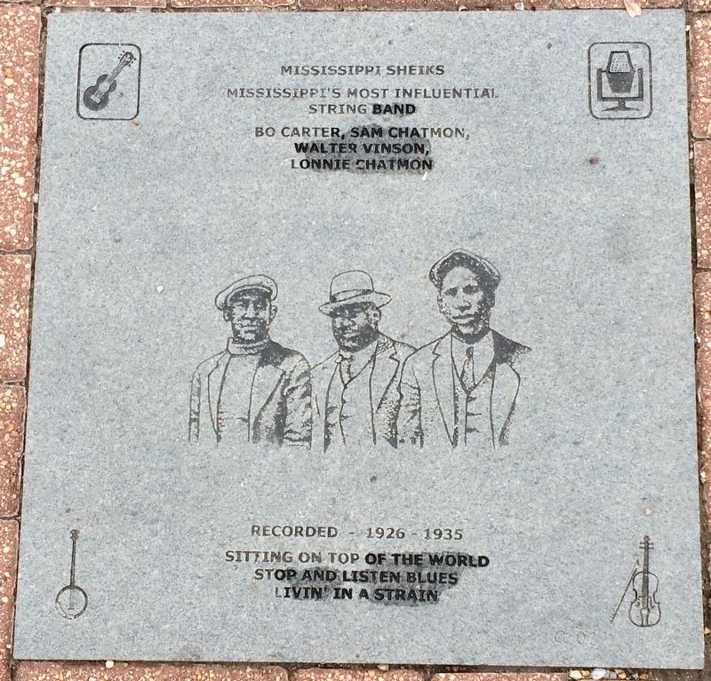 Mississippi Sheiks Marker. Click for full size. Mississippi Sheiks Marker image. Click for full size.