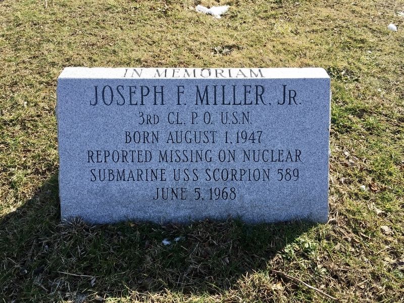Joseph F. Miller, Jr. Marker image. Click for full size.