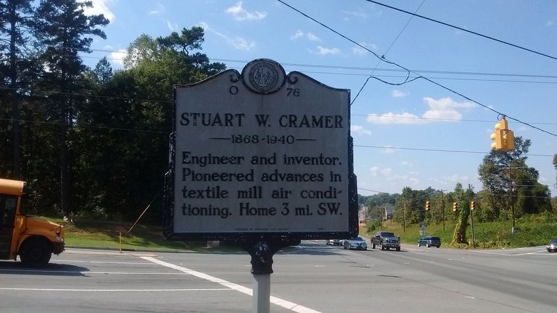 Stuart W. Cramer Marker image. Click for full size.