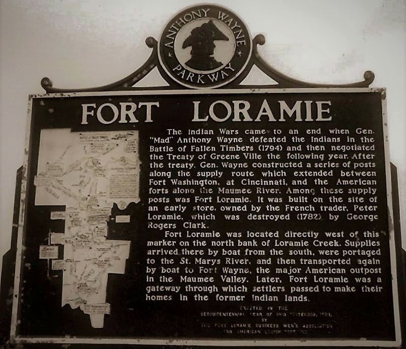 Fort Loramie Marker image. Click for full size.