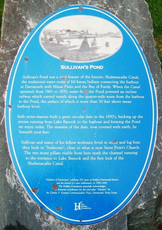 Sullivan's Pond Marker. Click for full size. Sullivan's Pond Marker image. Click for full size.