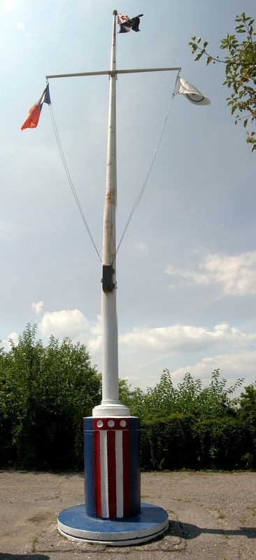 The flagpole at Old Glory Lookout. image. Click for full size.
