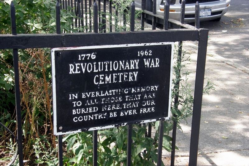 Revolutionary War Cemetery Marker. Click for full size. Revolutionary War Cemetery Marker image. Click for full size.
