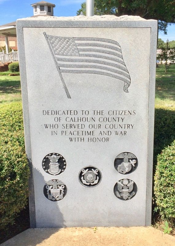 Calhoun County Veterans Monument image. Click for full size.