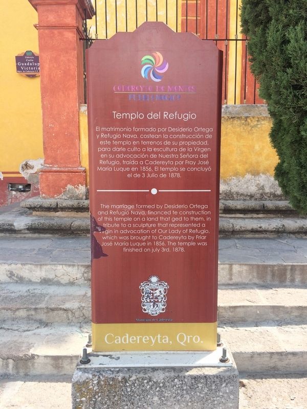The Temple of Our Lady of Refuge Marker. Click for full size. The Temple of Our Lady of Refuge Marker image. Click for full size.