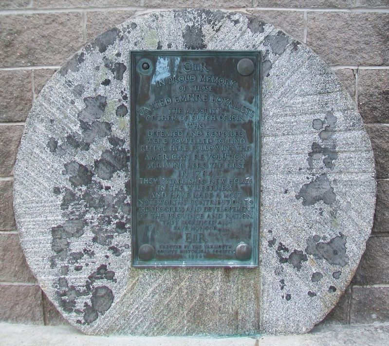 United Empire Loyalists Marker. Click for full size. United Empire Loyalists Marker image. Click for full size.