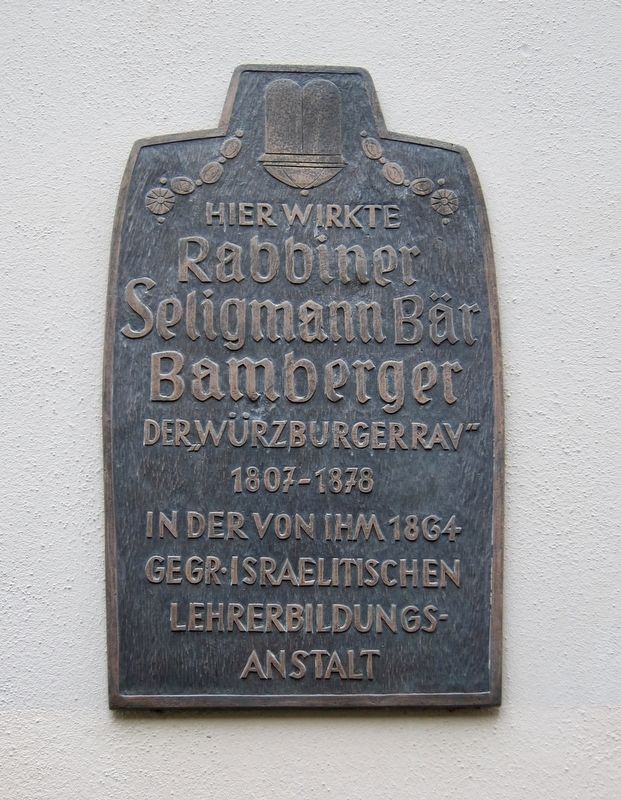 Rabbiner Seligmann B�r Bamberger Marker image. Click for full size.